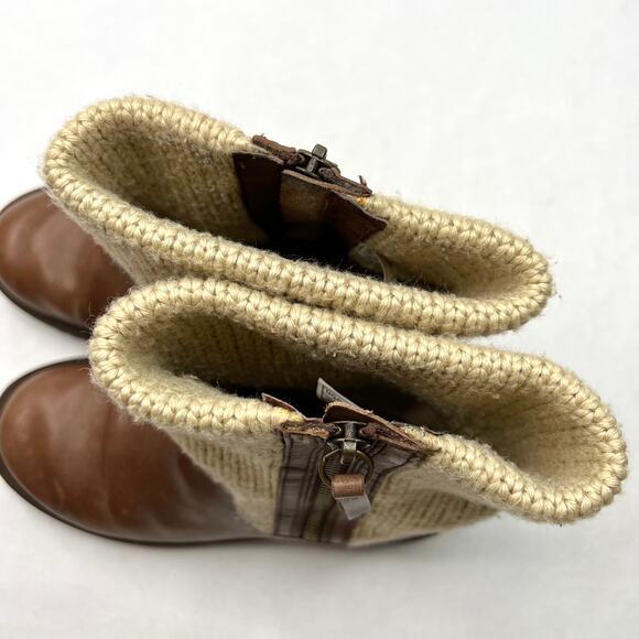 UGG Rosalie Knit/Leather Mid Calf Boots 7 - Picture 7 of 16